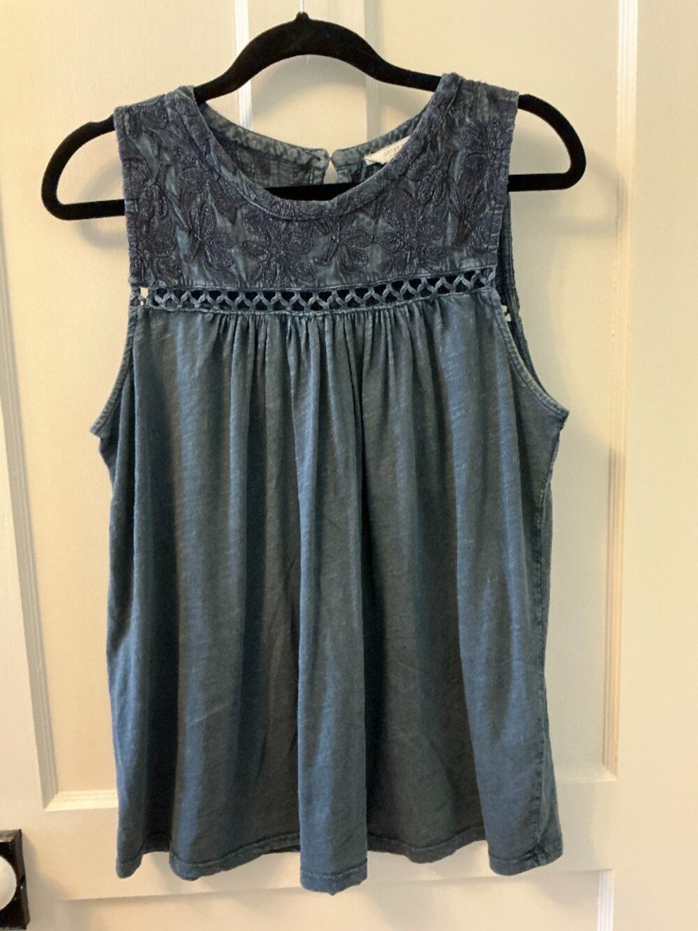 Lucky Brand embroidered top (large)